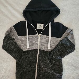 Reflex Black and Gray Zip-Up Hoodie